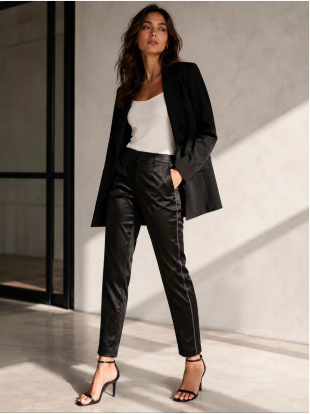 Zara Side Stripe Tuxedo Pants